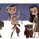 Illustration for article titled Fantastic cartoons show the evolution of famous characters and actors